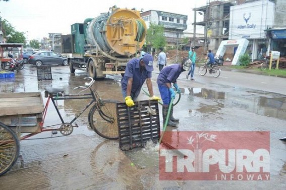 New Machines brought certain reliefs for Agartala public from decade-long Water-Logging problems